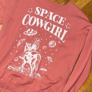 Self Esteem Space Cowgirl Graphic Sweatshirt Size M